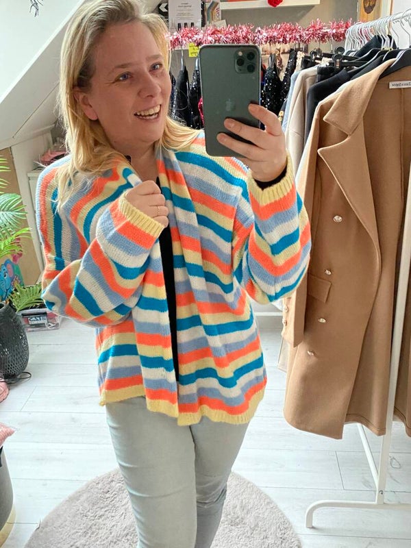 Vest patries blauw/oranje