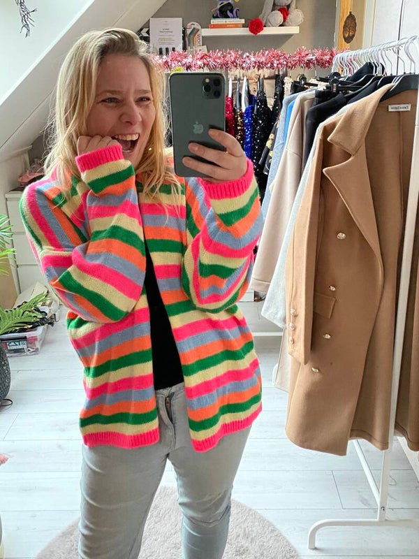 Vest patries multi color