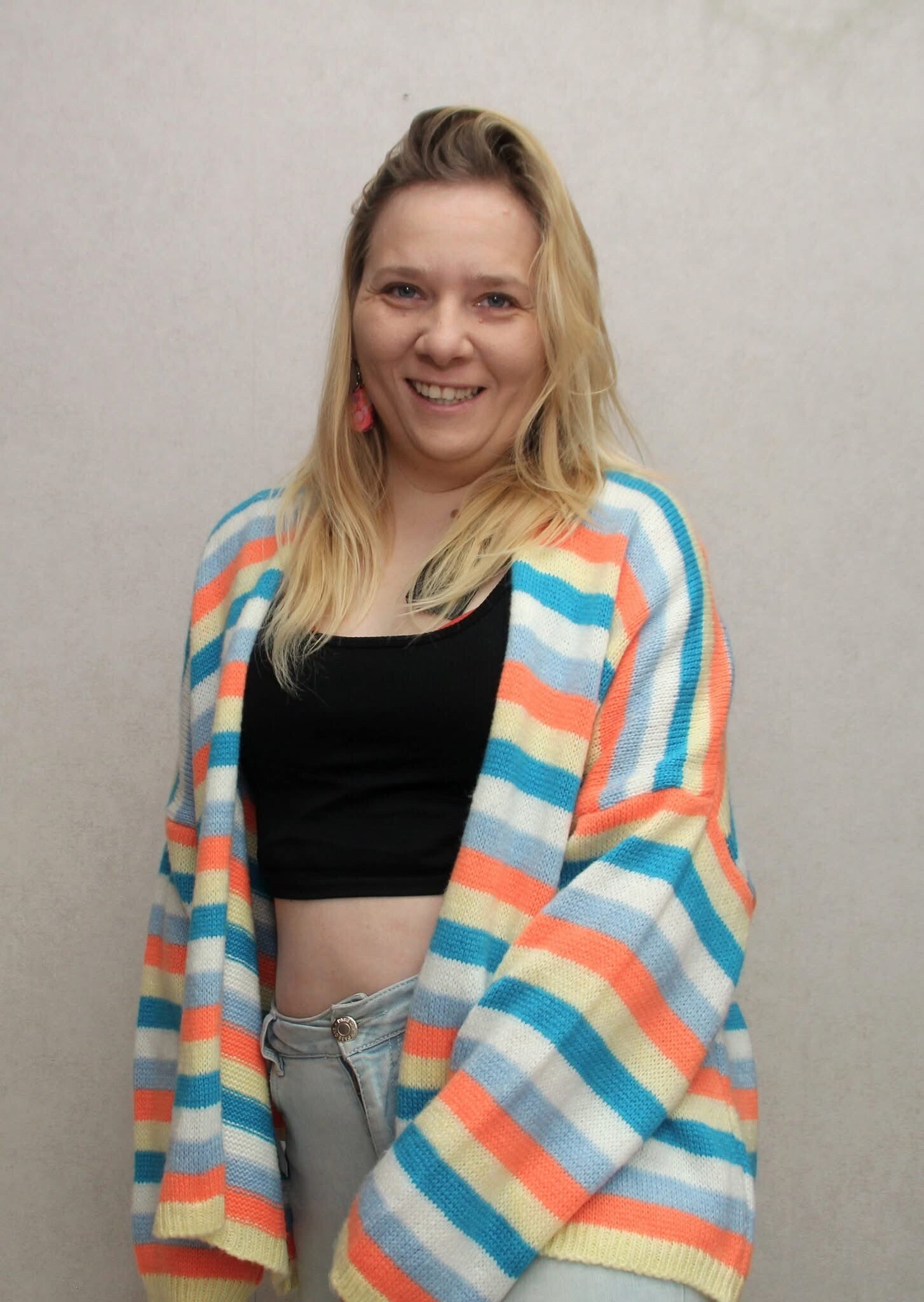 Vest patries blauw/oranje