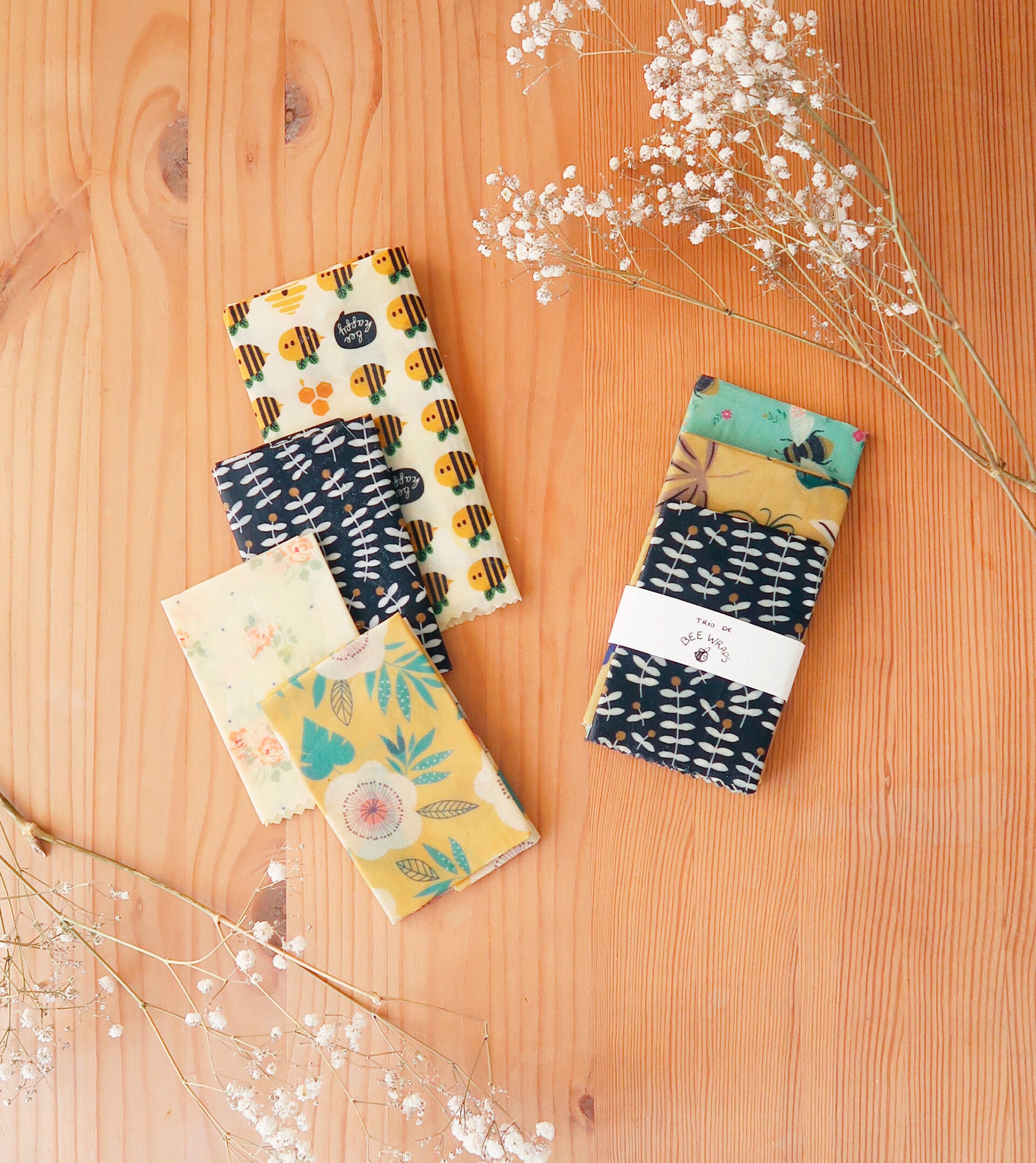 Lot de 3 Bee Wraps bio