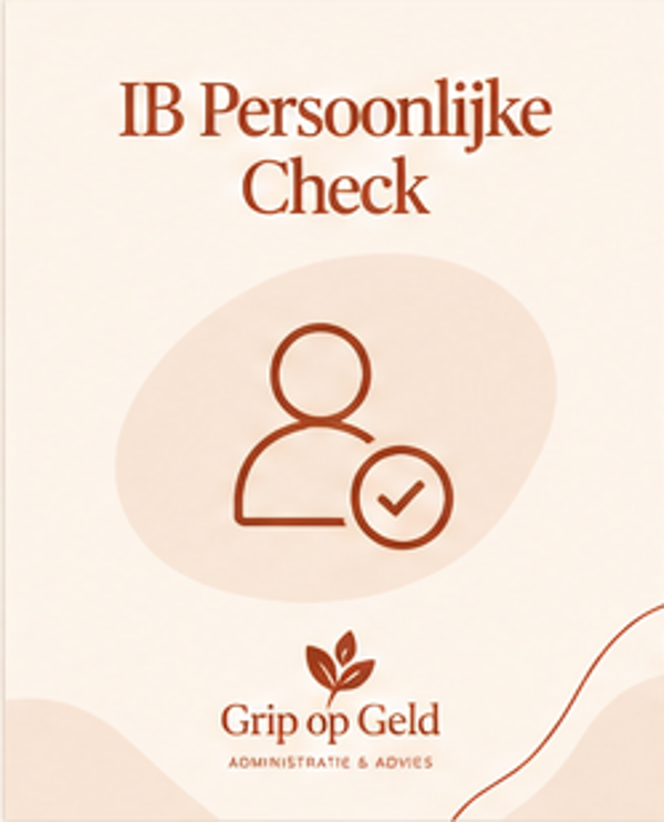 Grip op je IB - Persoonlijke check