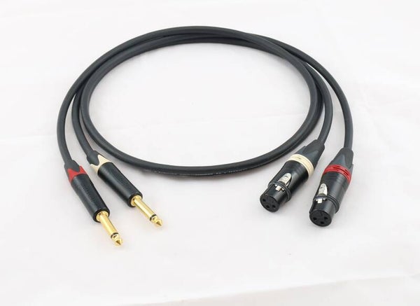 Adapter XLR3 pol Neutrik female-Klinke 6,3mm 1/4" TS SC-The Source MKII schwarz