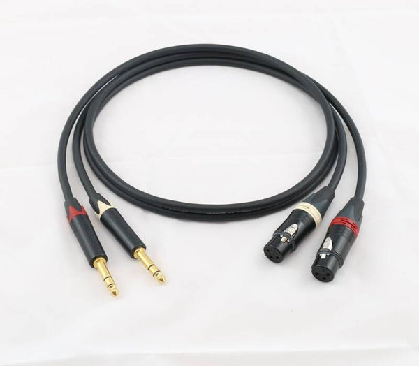 Adapter XLR Neutrik female-Klinke 6,3mm 1/4" TRS 3pol SC-The Source MKII schwarz