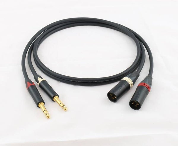 Adapter XLR Neutrik male-Klinke 6,3mm 1/4" TRS 3pol SC-The Source MKII schwarz