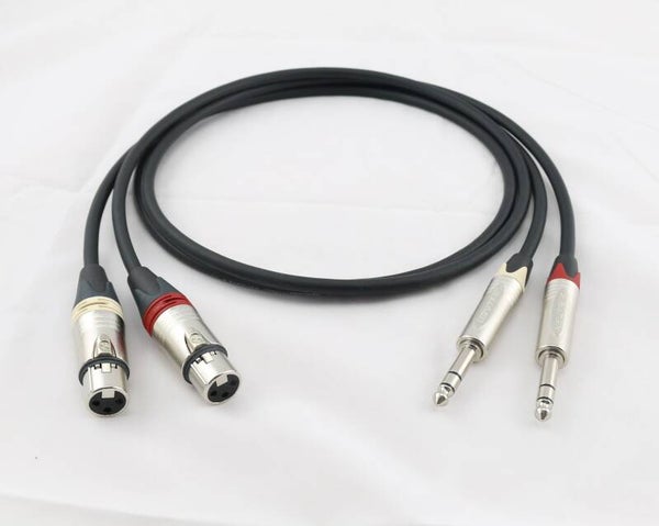 Adapter XLR Neutrik female -Klinke 6,3mm 1/4" TRS 3pol SC-The Source MKII nickel