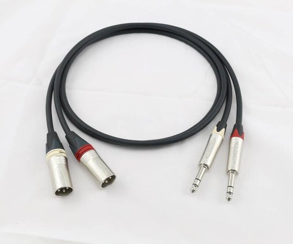 Adapter XLR Neutrik male -Klinke 6,3mm 1/4" TRS 3pol SC-The Source MKII nickel