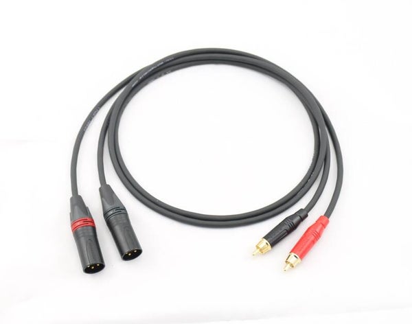 Adapter XLR male - Cinch Set High End Gotham swiss cable GAC-2 V1 low noise