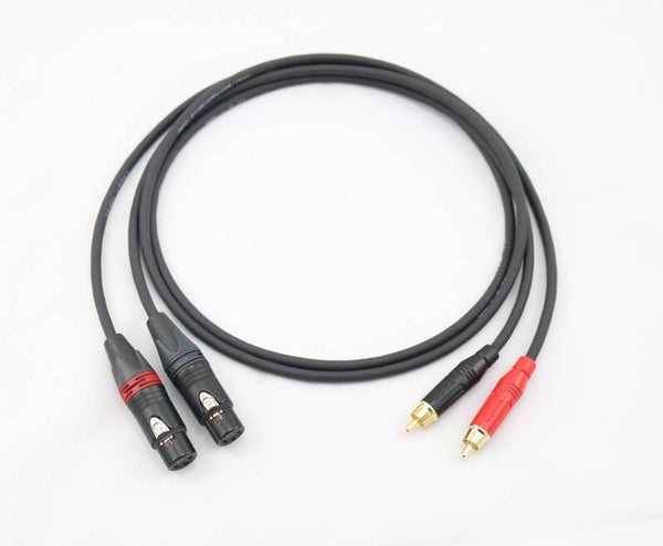 Adapter Neutrik XLR female - Cinch Set Gotham swiss cable GAC-2 V1 low noise ACPR