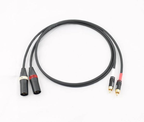 Adapter XLR male - Cinch Set Gotham swiss cable GAC-2 V1 low noise Neutrik,Hicon