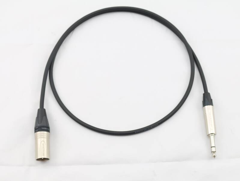 Adapter Kabel Gotham GAC-4/1 Star Quad Neutrikstecker 3 pol XLR male auf TRS Klinkenstecker
