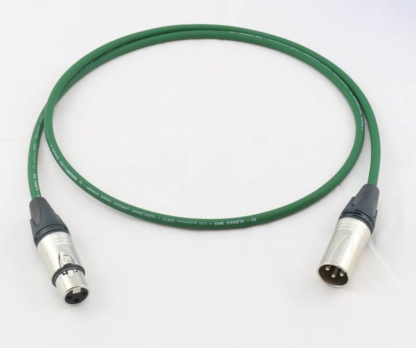 Einzelkabel NF-Phonokabel XLR Kabel SC-Albedo, 2 x 0,20 mm² mit Neutrik NC3MXX