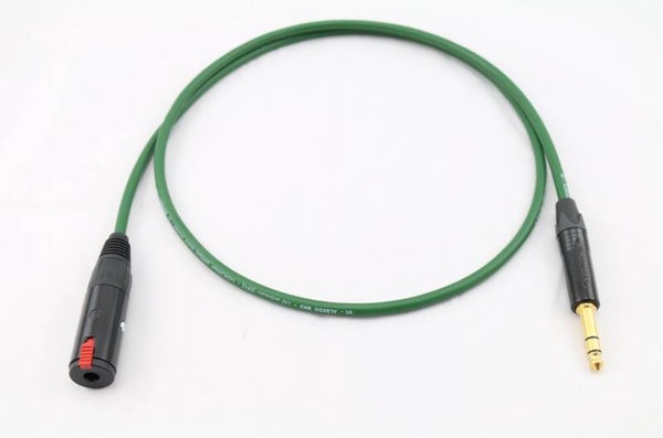 Stereo - Klinken - Kabel  6,35 mm NJ3FC6-BAG ( schwarz )  Kopfhörerverlängerung SC-Albedo Kabel von "Sommercable"