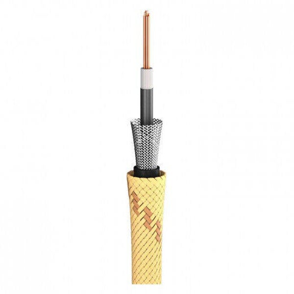 1,00 Meter Cable Instrumentenkabel SC-Classique 1 x 0,50 mm² gelb/schwarz