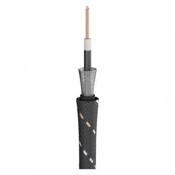 1,00 Meter Sommer Cable Instrumentenkabel SC-Classique 1 x 0,50 mm² schwarz/weiß