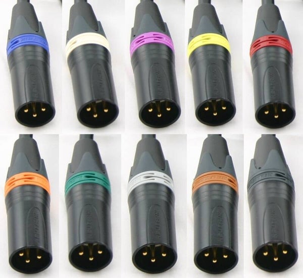 XLR Kabel SC-Source MK II Highflex mit Neutrikstecker 10 verschiedene Codierfarben