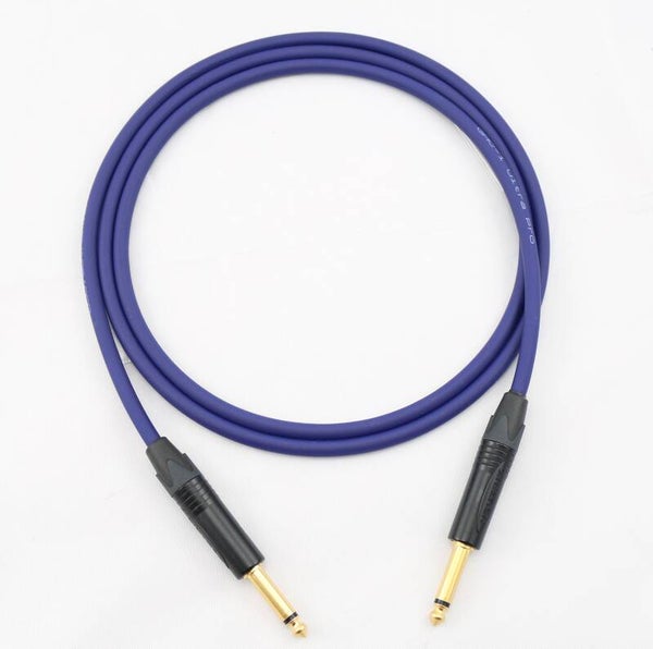 Instumenten - Klinkenkabel 6,35mm (1/4") TS Gotham cable GAC-1 Ultra pro unbalanced mit Neutrikstecker NP2X-B Kabelfarbe dunkelblau