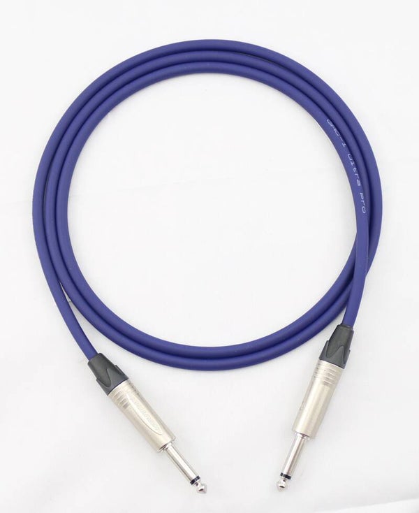 Instumenten - Klinkenkabel 6,35mm (1/4") TS Gotham cable GAC-1 Ultra pro unbalanced Neutrikstecker Kabelfarbe dunkelblau