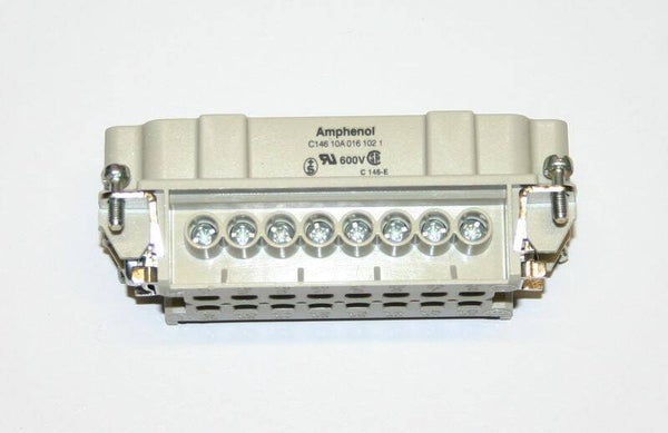 Amphenol Industrial Heavy Mate C146 10A 016 102 1 Industrie-Steckverbinder Kontakteinsatz, 16-polig 16A Stecker,