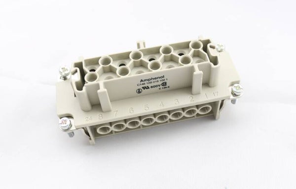 Amphenol Industrial Heavy Mate C146 10B 016 102 1 Industrie-Steckverbinder Kontakteinsatz, 16-polig 16A Buchse