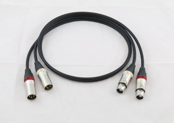 Stereo Set Sommercable Galileo238 XLR Kabel Neutrik XX Serie Phono HIFI weiß/rot