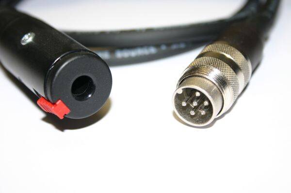 Adapter Tuchel 6pol - 6,3mm Klinke für Stellavox Nagra Uher Bandmaschinen