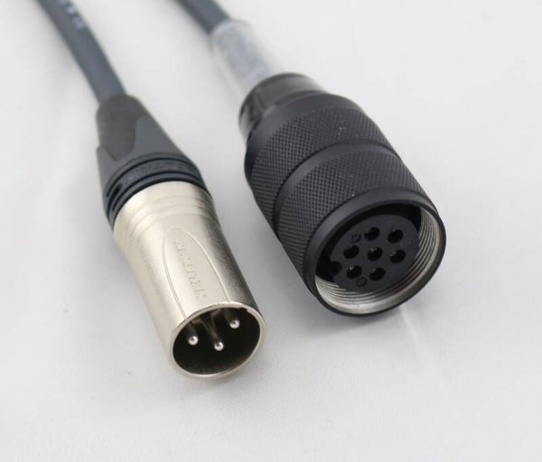 Kabel für Neumann U87 XLR 3pol male auf Großtuchelstecker 7pol female