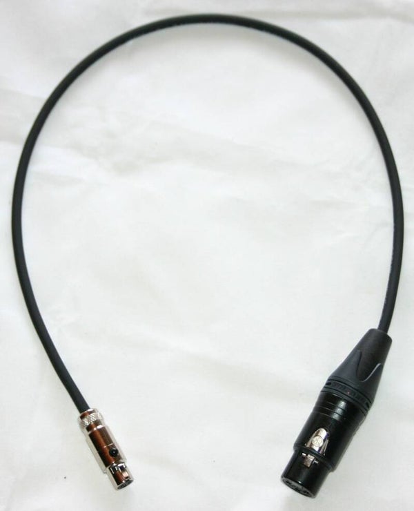 Adapterkabel Paccs Mini XLR female auf XLR Neutrikstecker female Kontakte gold