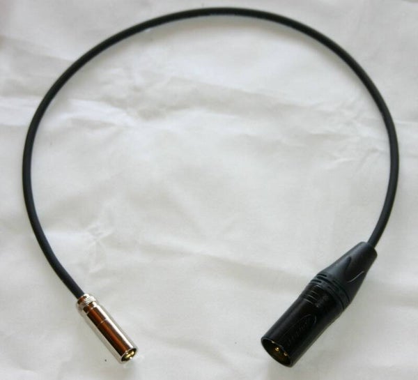 Adapterkabel Paccs Mini XLR male auf XLR Neutrikstecker male Kontakte gold