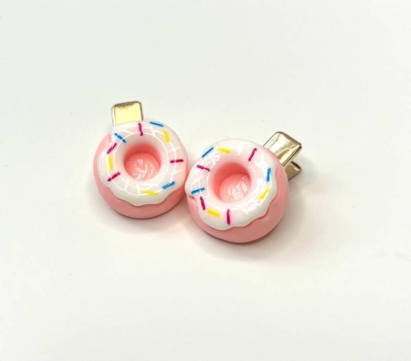Clipje Donut Roze Wit