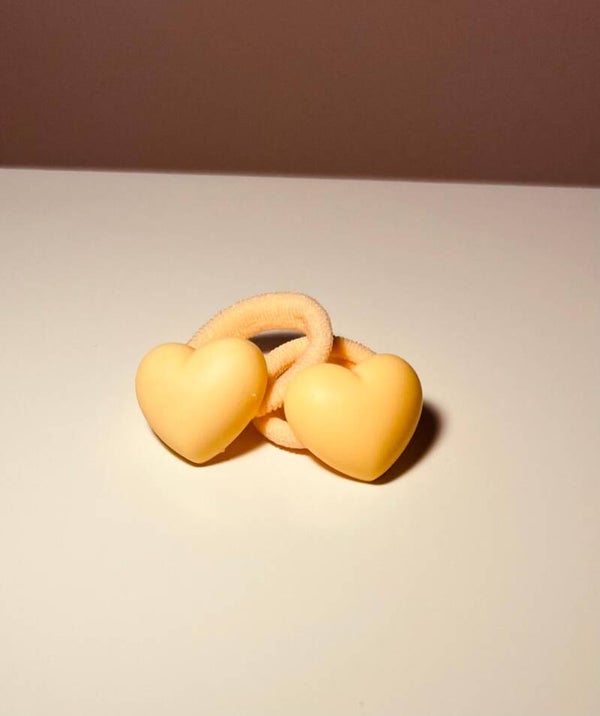 Elastiekjes Hartje Geel