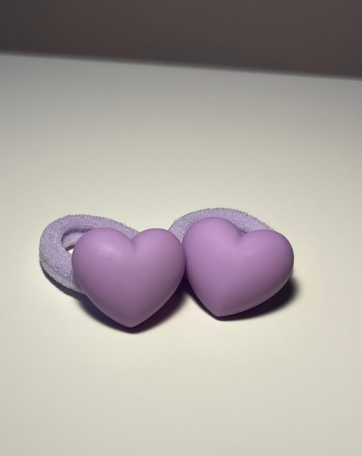 Elastiekjes hartje Paars