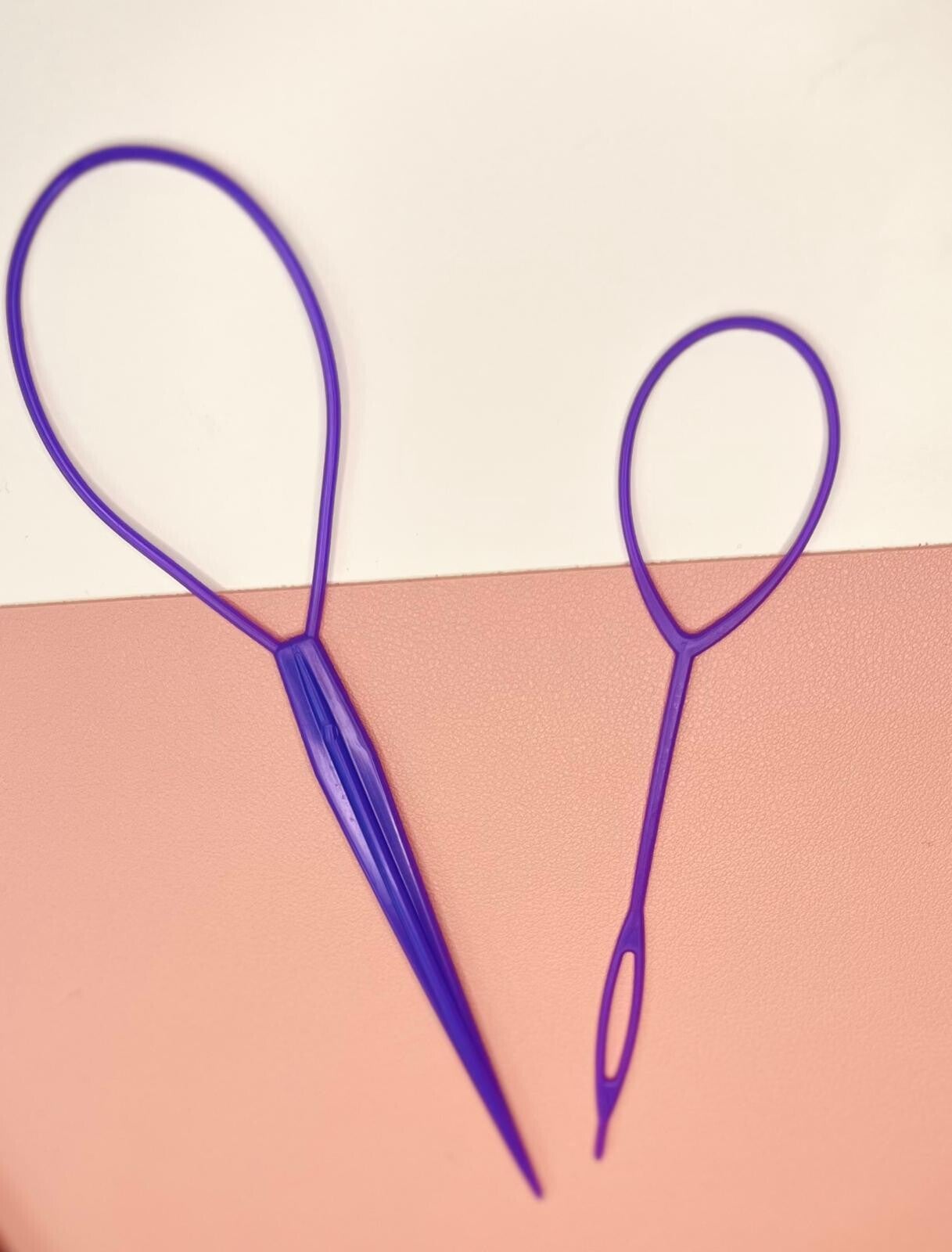 Haarstyling tool  voor staartjes paars