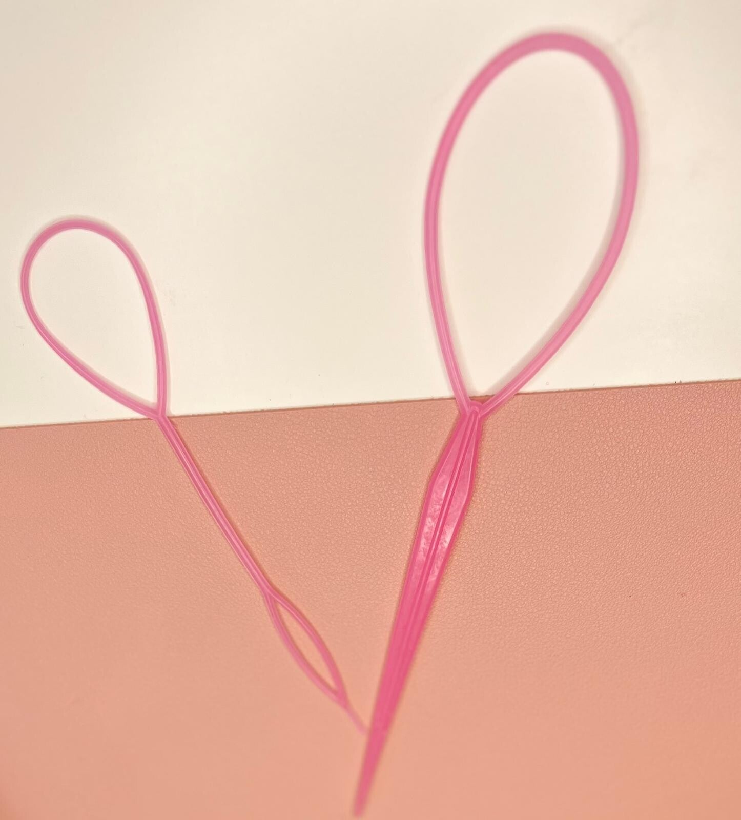 Haarstyling tool  voor staartjes roze