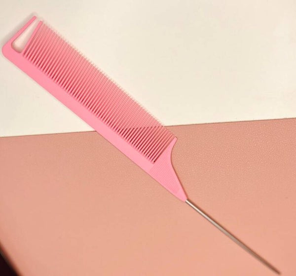 Puntkam voor strakke scheidingen roze