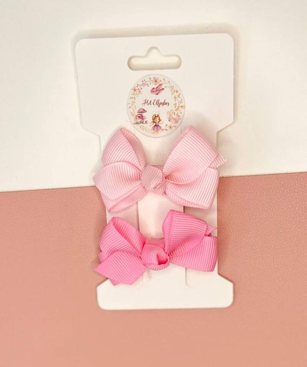 Aligator clip duo licht roze en roze