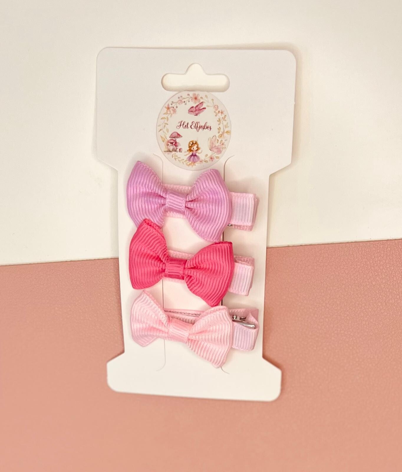 Aligator Strikjes trio roze