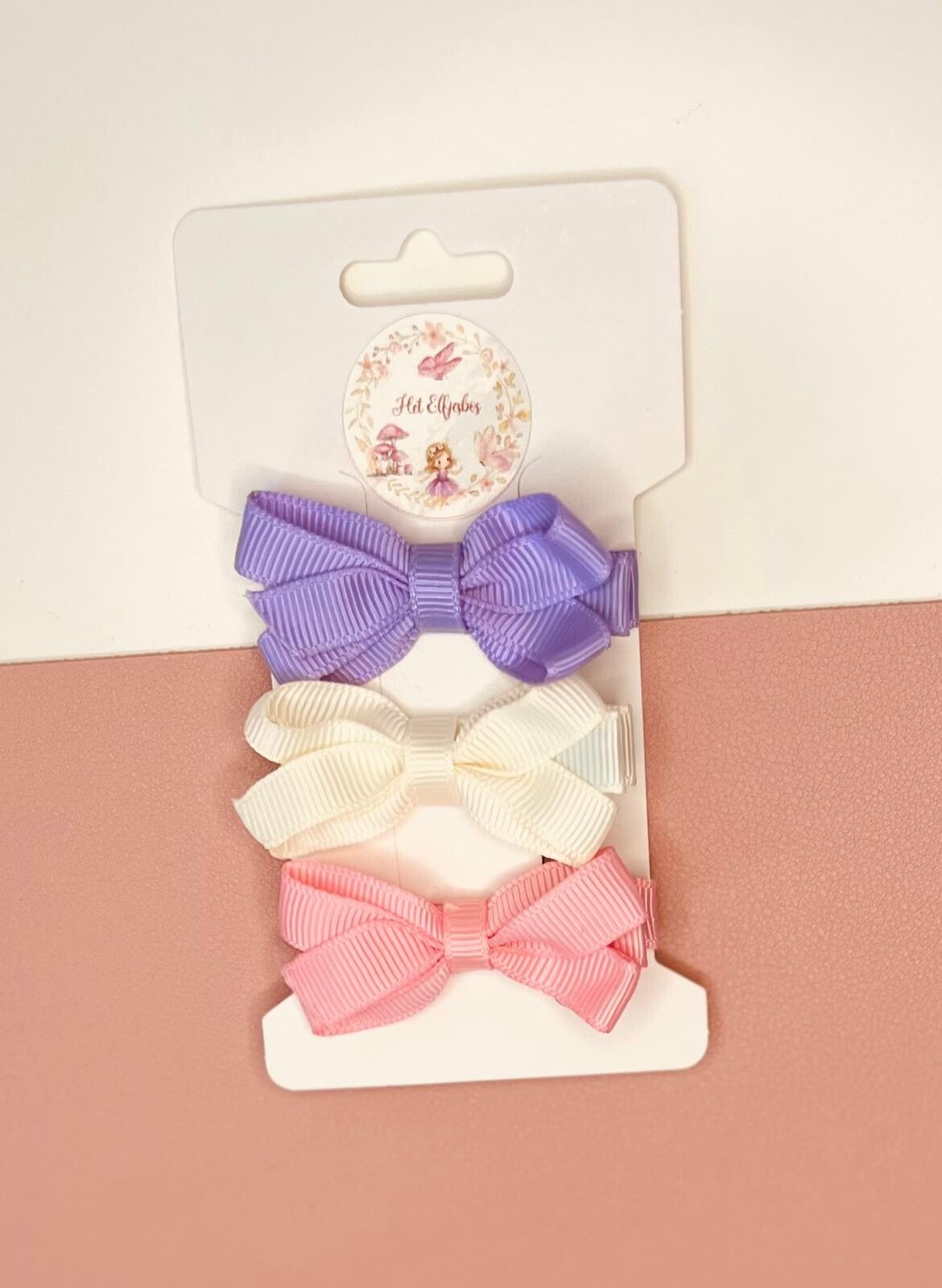 Aligator Strikjes trio paars, roze, wit