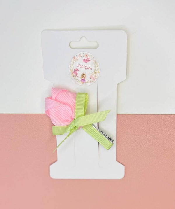 Roze tulp clip
