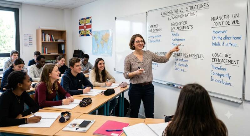 structures argumentatives en anglais