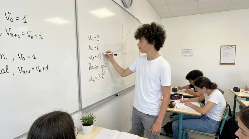 suite géométrique avec Johan de Bac-up.org