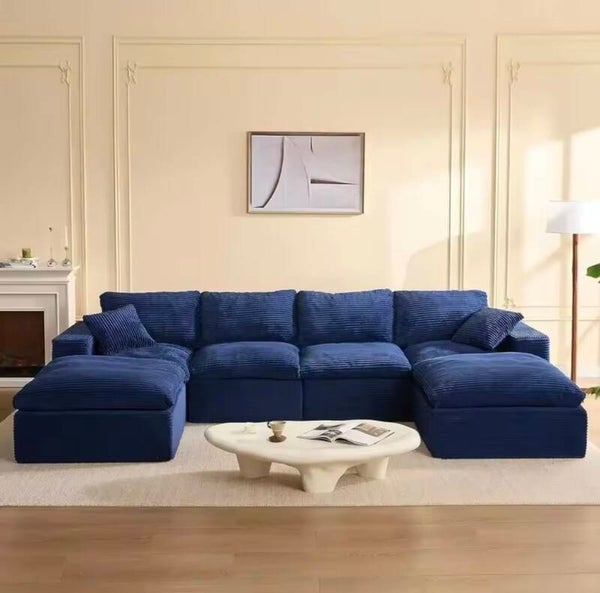 137.8” Sectional Couches or Living Room, Set o Cloud Couch, ular Sectional Soa, Convertible Soas Bed, Deep Seat Soa, haped Cozy