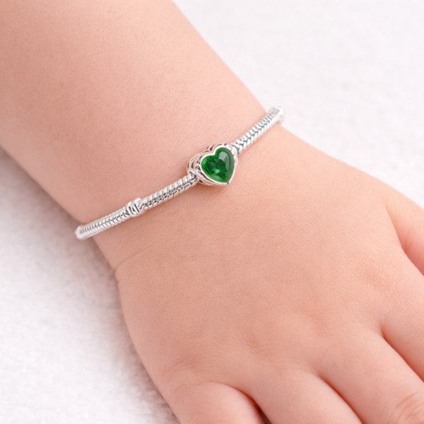 Emerbunny MAY Heart Charm Bracelet Set