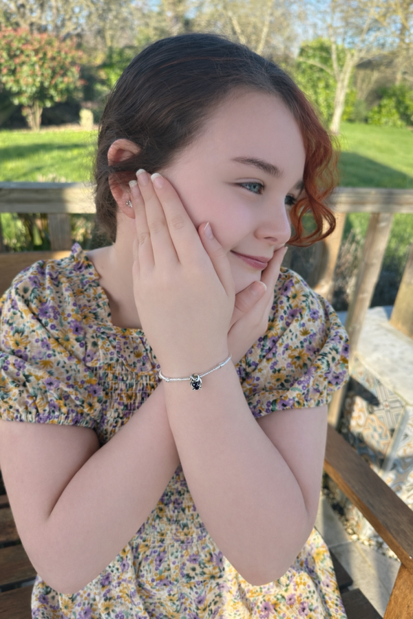 Lilabun Heart Charm Bracelet Set