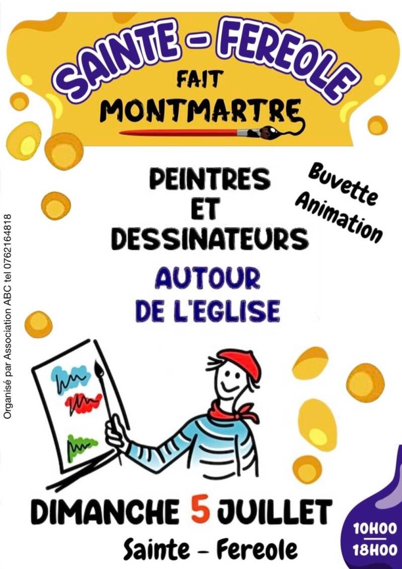 affiche sainte fereole fait montmartre marche art