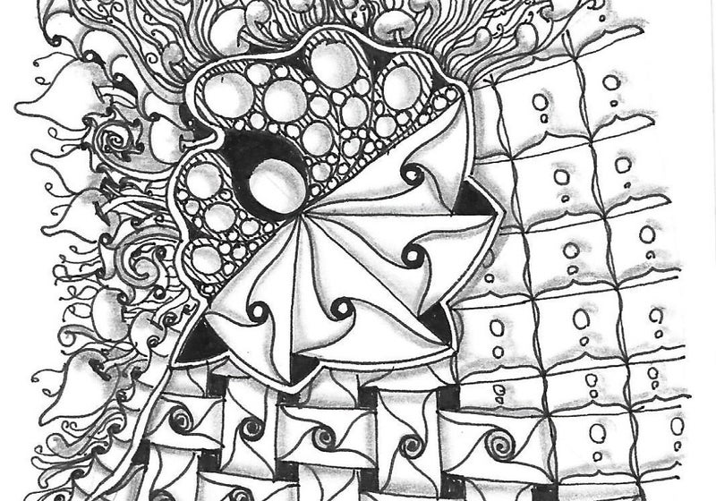 image zentangle noir et blanc cours bergerac