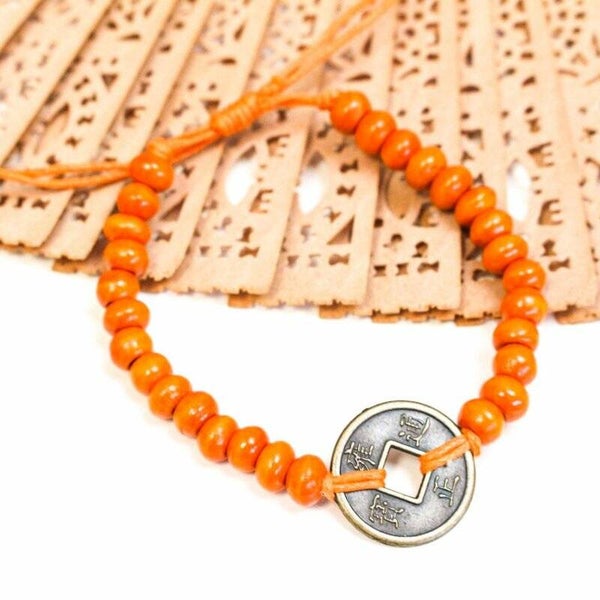 Armband Geluksmunt - Oranje