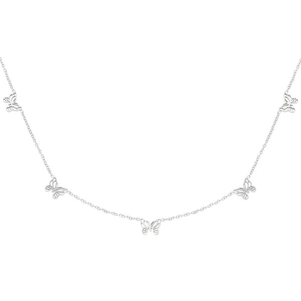 Ketting Vlinders - Zilver