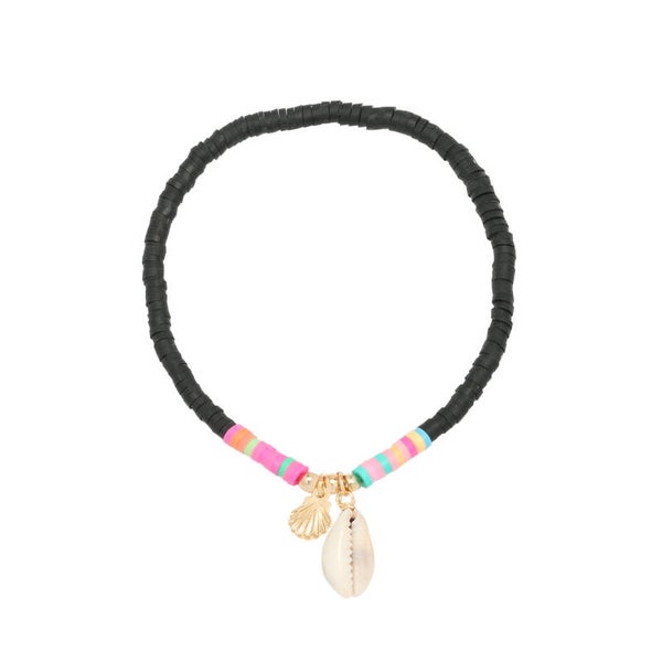 Armband Schelp Goud - Zwart