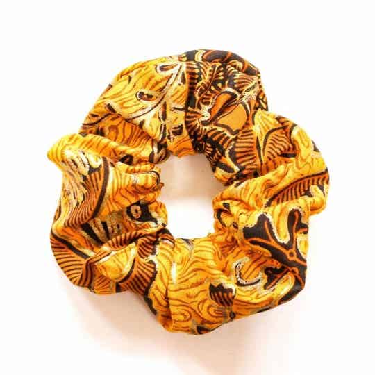 Batik Scrunchie - Goud