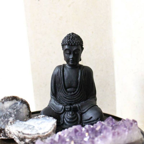 Boeddha Beeldje - Zwart